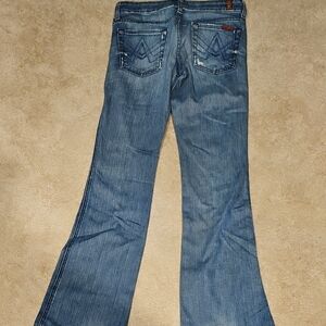 7 For All Mankind Flare Blue Jeans